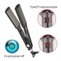 Titanium Plate Hair Straightener Curling Iron MCH Heater Straightening Iron US Plug