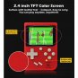 2.4 Inch LCD 8 Bit Handheld Game Player Video Console Built-in 129 Retro Games Red
