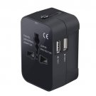 Travel Adapter with Dual USB Charging Ports for US EU UK AU Cell phone laptop