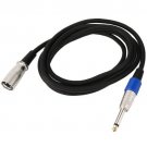 XLR 3 Pin Male Jack To 1/4" 6.35mm Mono Male Plug Microphone Mic Cable