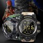 Waterproof Bluetooth Sport Smart Watch Phone Mate For Android IOS Green Camouflage
