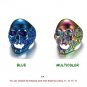 Heavy Stainless Steel Mens Gothic Punk Skull Motorcycle Biker Rings Gift Blue Size 13