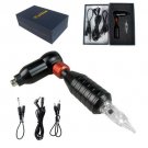 Pro Rotary Tattoo Machine Shader Liner Motor Gun Grip Needle Pen RCA Cord Kit  Black