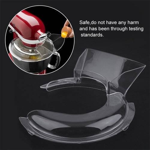 Kitchen Cooking Tool Pro Pour Pouring Shield For 5-Quart Stand Mixer Machine