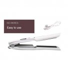 Wireless Hair Straighteners Fast Heating Flat Iron Ceramic Hair Curler White
