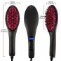 Ceramic Hair Straightener Brush Fast Straightening hair Electric Comb Flat Iron UK Plug