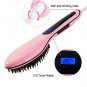 Electric Hair Straightener Brush Ceramic Heating Hair Straightening Brush Hair Comb US Plug