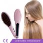 Electric Hair Straightener Brush Ceramic Heating Hair Straightening Brush Hair Comb US Plug