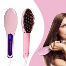 Electric Hair Straightener Brush Ceramic Heating Hair Straightening Brush Hair Comb  UK Plug