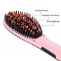Electric Hair Straightener Brush Ceramic Heating Hair Straightening Brush Hair Comb UK Plug