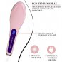 Electric Hair Straightener Brush Ceramic Heating Hair Straightening Brush Hair Comb  AU Plug