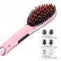 Electric Hair Straightener Brush Ceramic Heating Hair Straightening Brush Hair Comb  AU Plug