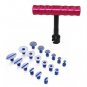 1Set Car 18pcs Tabs & T-Bar Hammer Puller Lifter Paintless Dent Pit Repair Tool