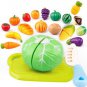 29PCS/SET Unique Children Kids Cutting Fruit Vegetable Food Play Kitchen Toys