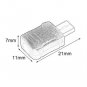 10pcs Micro USB T Port Male 5 Pin Male Plug Socket Connector Plastic Cover