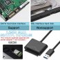 USB3.0 To SATA 22Pin Adapter Cable For 2.5"/3.5"External HDD SSD Hard Drive Disk