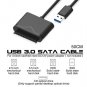 USB3.0 To SATA 22Pin Adapter Cable For 2.5"/3.5"External HDD SSD Hard Drive Disk