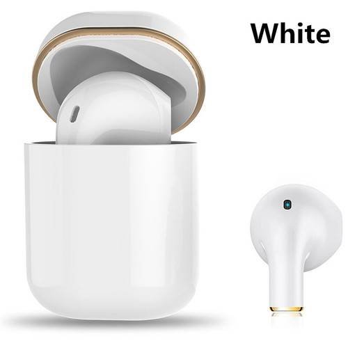 Mini-i8xt Wireless Bluetooth In Ear Headphone For iPhone 6 7 8 X Samsung White