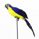 Realistic Parrot Ornament Birds Imitation Animal Outdoor Garden Lawn Tree Decor Blue