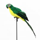 Realistic Parrot Ornament Birds Imitation Animal Outdoor Garden Lawn Tree Decor Green