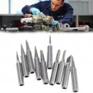 10 Pcs Solder Iron Tip 900M-T For Hakko Soldering Rework Station Tool Silver
