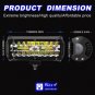 120W LED Work Light Bar Flood Spot Beam Offroad 4WD SUV Driving Fog Light