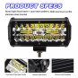 120W LED Work Light Bar Flood Spot Beam Offroad 4WD SUV Driving Fog Light