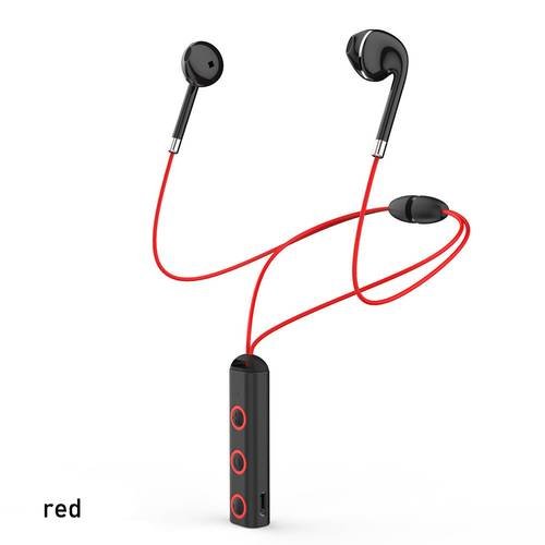 Magnetic Wireless Bluetooth Earbuds w/ Mic Bass Stereo Sports In-Ear Earphone Red