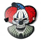 Sound Activated LED Luminous Full Face Clown Mask Light Up Dance Rave Party Halloween Cosplay "E"