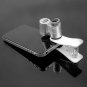 Mini Money Tester 60X Pocket Microscope Magnifier Loupe Glass LED Light UV