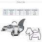Dog Life Jacket Large Pet Float Coat Dogs Lifesaver Safety Vest Shark Size S