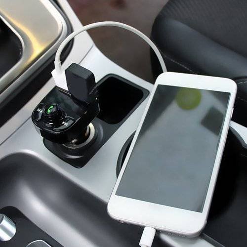 Bluetooth Mp3 Hands Car Charger Battery Voltage Detection FM Transmitter
