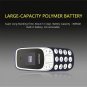 Mini Mobile Phone Bluetooth Dialer Voice-Changer MP3 Player Dual SIM Cell Phone--Blue