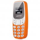 Mini Mobile Phone Bluetooth Dialer Voice-Changer MP3 Player Dual SIM Cell Phone--Orange