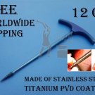 Screw Root Extraction Periotome with Handle Molars Remover Titanium PVD Coating
