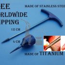 Dental Screw Root Extraction Periotome Set 2 Piece Titanium & Steel Free Ship