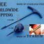 Dental Screw Root Extraction Periotome Set 2 Piece Titanium & Steel Free Ship
