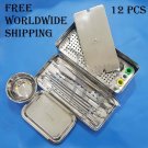 PRF and GRF Box Set Kit with Dental Implant Surgery Instruments Kit 12 Piece