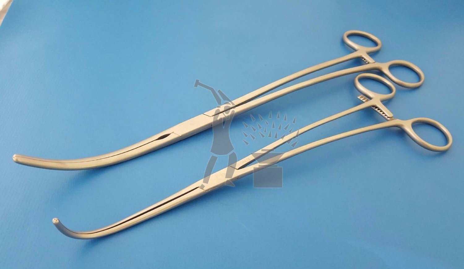 Debakey Atraumatic Vascular Clamps Forceps Surgical Instruments 2 Pieces