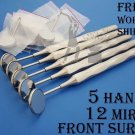 Dental Cone Socket Handle with Mirrors Dentist Instruments Hollow Handle 17 pcs