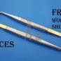 Corn Suturing Plier Dental Implant Micro Surgery Surgical Instruments Gold 2 Pcs