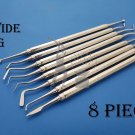 Dental Composite Filling Instruments, Hollow Handle Dental Dentist 8 Pieces