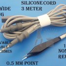 Adson Bipolar Forceps Non Stick Reusable 12 cm 0.5 mm Tip with Silicone Cord