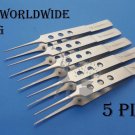 Hoskin Tissue Forceps Groove Tip Fine Eye Ophthalmic Surgical Instruments