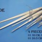 Debakey Vascular Tissue Forceps Atraumatic Set of 4 Pieces Medical Surgical Inst