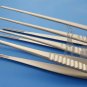 Debakey Vascular Tissue Forceps Atraumatic Set of 4 Pieces Medical Surgical Inst