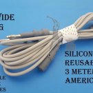 American Bipolar Forceps Silicone Cord Reusable 3 Meter Electrosurgery Free Ship