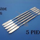 Dental Cement Spatulas Dental Wax Amalgam Mixing Spatulas Double Ended 5 Pieces