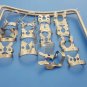 Basic Dental Rubber Dam Clamps and Rubber Dam Frames Set of 16 Pieces