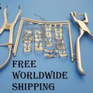 Dental Rubber Dam Set Kit Dental Filling Instruments 18 Pieces Free Shipping